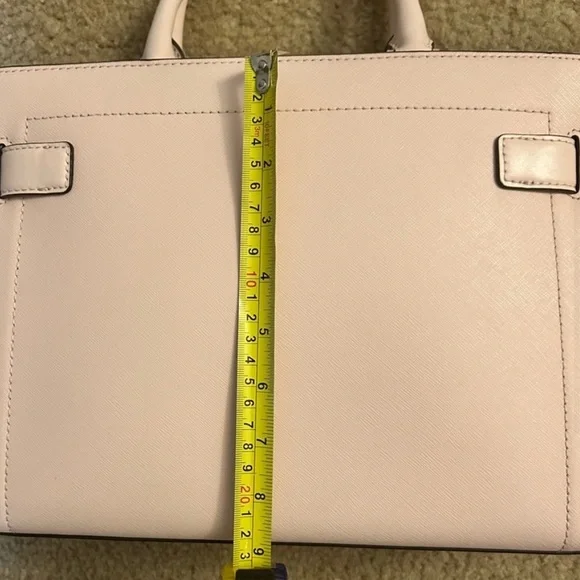NWT Michael Kors Rayne satchel Elegant blush Pink Handbag w feet. New never used - Picture 11 of 12